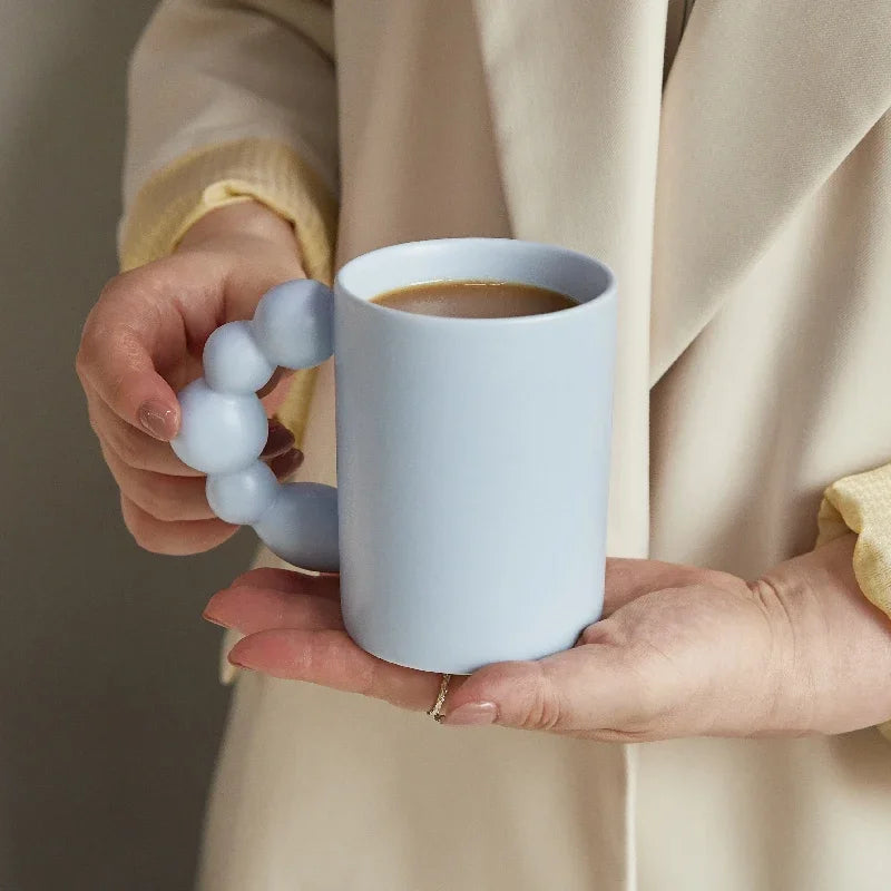 Ceramic Creative Coffee Cup with Tray