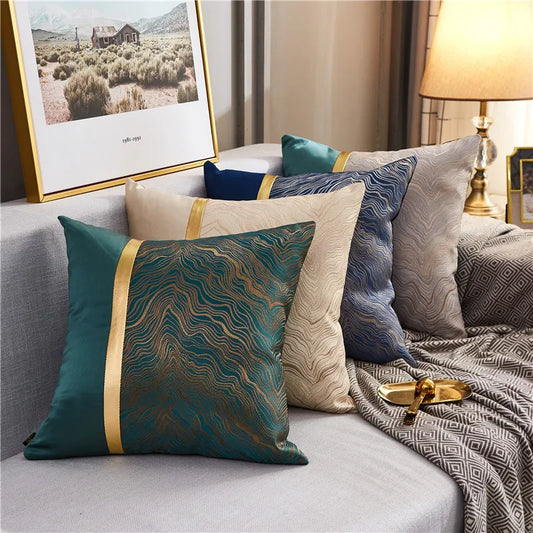 45*45cm Bronzing Geometric Sofa Throw Pillowcover